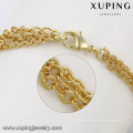 42961-fashion jewelry italy 14k gold klumpige legierung halskette